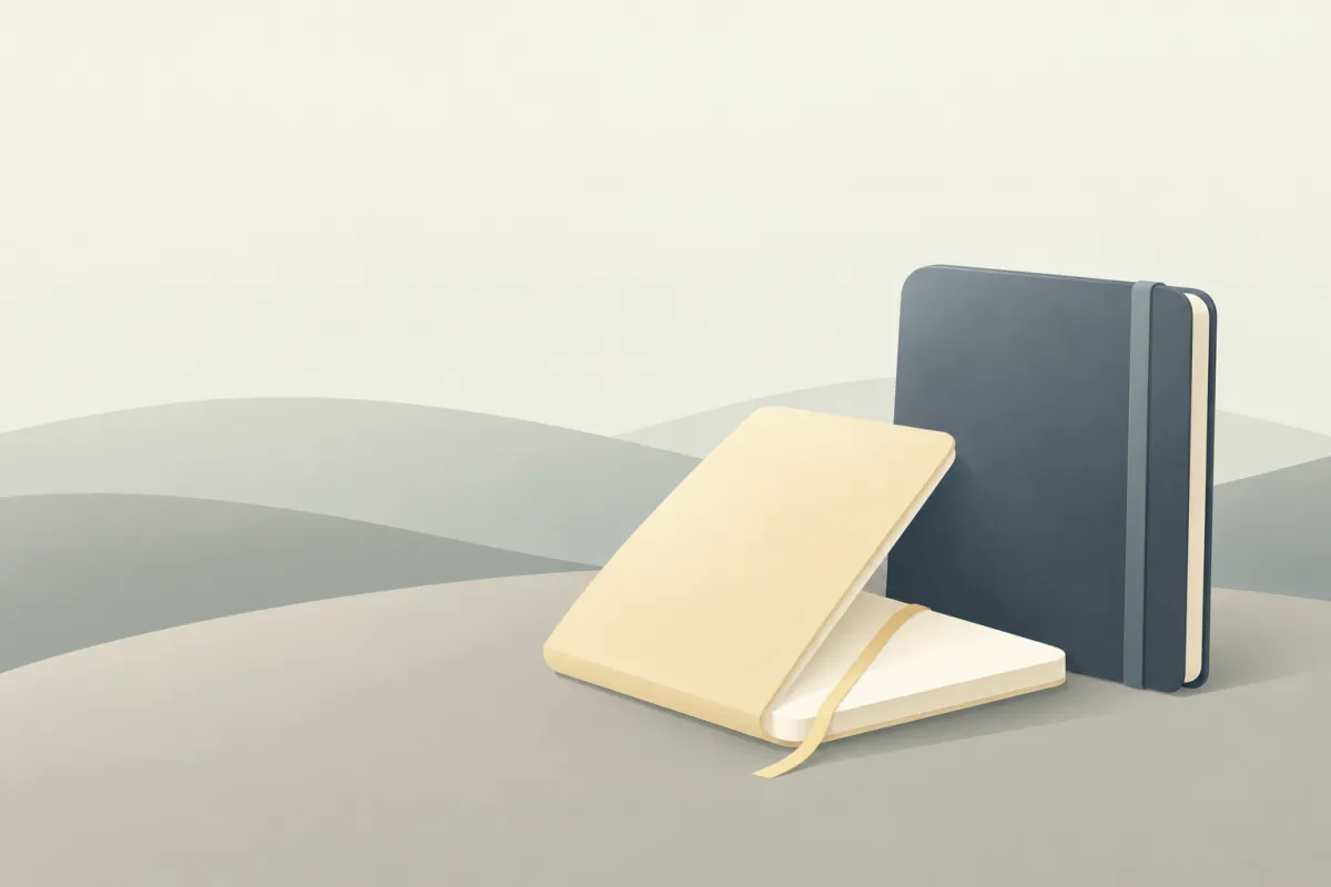 Two notebooks