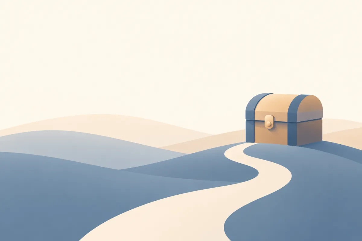 A small chest on a hill